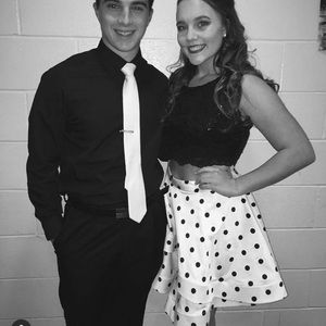 Two Piece Dillards Homecoming Prom Dress